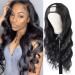 U Part Wig Body Wave Human Hair Wigs(18inch)2x4 U Part Wigs for Black Women Brazilian U Part Human Hair Glueless Full Head Clip in Half Wig U Shape 18 Inch u part body wave