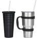 ALINK 12-Pack Clear Glitter Straws for 20oz-30oz Tumblers - Reusable Plastic Straws with Cleaning Brush (11 Inch) - Perfect for Yeti, Rtic, Mason Jars - Pack of 12 - Buy Online on GoSupps.com