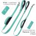 Vivaglory Traffic Handle Dog Leash - 1.2m Reflective Leash with 2 Padded Handles & Metal Hook for Training - Turquoise - Buy Online on GoSupps.com