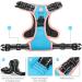 Phoepet Reflective Dog Harness with Handle | Durable M Size - Blue | 2 Metal Rings 3 Buckles Comfortable Fit for 14-20 lbs (Chest 16-28) - Buy Online on GoSupps.com