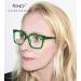 Eyekepper High Quality Oversized Rectangular Reading Glasses for Women - Stylish Yellow +2.50 Reading Aid - Buy Online on GoSupps.com
