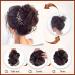 Sofeiyan Claw Clip Messy Bun Hair Piece | Wavy Curly Chignon Ponytail Hairpiece in Gray & White Tips - Women's Synthetic Tousled Updo Extensions - Buy Online on GoSupps.com