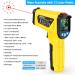 Buy Mestek Infrared Thermometer -50 C to 800 C | Laser IR Pyrometer with K-Probe & LCD Alarm for Kitchen Use - Buy Online on GoSupps.com