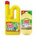 Elbow Grease Drain Unblocker 750 ml Effective for Sinks Baths Showers - For Stubborn Blockages- with Elbow Grease Scrubbing Pad
