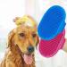 Jkxwx Silicone Pet Brush & Washing Glove - Red Dog Cat Bathing Massage & Fur Removal Tool | Ideal for Cleaning & Grooming - Buy Online on GoSupps.com