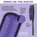 Conair Premium Pro Detangling Hair Brush - The Knot Doctor with Purple Storage Case | 1 Count - Buy Online on GoSupps.com