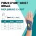 Buy Push Sports Wrist Brace - Comfortable Athletic Support for Tendonitis Fractures Injuries & Arthritis - Right Small - International Shipping Available - Buy Online on GoSupps.com
