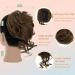 S-Noilite Claw Clip Messy Bun Hair Piece | Curly Wavy Chignon Scrunchie Extension - Light Brown to Dark Blonde 8T27 - Buy Online on GoSupps.com