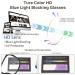 3 Pack Blue Light Blocking Glasses for Men and Women - Anti-Eyestrain Computer Eyeglasses in Black, Pink, and Clear - Buy Online on GoSupps.com