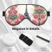 Eiffel Tower Rose Flower Print Eye Mask - Ultra-Soft & Light-Blocking for Optimal Comfort & Restful Sleep - International Shipping Available - Buy Online on GoSupps.com