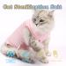 Clrybo Katzenbody - Pink Surgical Recovery Shirt for Cats | After Castration Pet Medical Suit (Size M) - Buy Online on GoSupps.com