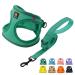 Bella & Pal dog harness Small dogs with a leash step-in dishes made of Air mesh anti-train reflective breathable breast dishes puppy dishes for small dogs cat dishes emerald l l (42-50cm breast scope) Emerald