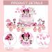 Buy 49-Piece Mini Mouse Cake Decoration Set - Cute Cartoon Topper for Girls' Birthday Parties - Perfect Pink Decor for Cakes - Buy Online on GoSupps.com