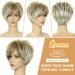 Queentas Blonde Women s Short Wig - Pixie Cut Synthetic Hair with Ponytail | Brown & Blonde Mixture - Buy Online on GoSupps.com