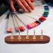 Baluue Nail Stand for Press on Nail Holder for Painting Nails Wood Nail Display Stand for False Nail Tip Manicure Tool Nail Art Display Home Salon Gold - Buy Online on GoSupps.com