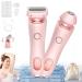 Duskofficial Razor 2 In 1 Electric Shaver Razors For Women Wet Dry Waterproof Electric Razor Bikini Trimmer for Women Silkglide Pro Shaver Removable Head (Pink)