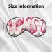 Flamingos On White Sleep Mask | Adjustable & Breathable Eye Mask for Comfortable Sleep - Shop Now - Buy Online on GoSupps.com