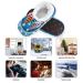 Mnsruu Christmas Snowman Star Snow Slippers - Comfortable Non-Slip Fleece Men's Shoes Size 43-46 (UK 8-9) - Ideal for Cozy Winter Nights - Buy Online on GoSupps.com