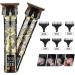 Buy Razors LCD Electric Hair Clipper T9 | Rechargeable Man Shaver & Trimmer for Professional Barbers - Black Gold Medusa - Buy Online on GoSupps.com