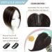 10inch HL-2# Real Human Hair Toppers for Women with Thinning Hair - Remy Hair Pieces Clip On - 100% Human Hair Topper - Buy Online on GoSupps.com