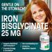 Bronson Iron Bisglycinate 25 mg Gentle on The Stomach, Supports Energy & Healthy Red Blood Cell Production - Non-Constipating Formula - Non GMO, 90 Vegetarian Capsules 90 Count (Pack of 1) - Buy Online on GoSupps.com