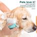 Molain Silicone Dog Cat Bath Brush Comb - Soft Grooming & Massage Brush with Shampoo Dispenser (Blue) - Buy Online on GoSupps.com
