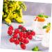 OUNONA 4pcs String Simulated Cherry Tomatoes Mini Decor Home Fake Fruit Prop Kid Toy Realistic Cherry Toys Artificial Cherry Tomatoes Garland Faux Window Red Small Tomatoes Child Pvc Redx4pcs 18X16CMx4pcs - Buy Online on GoSupps.com