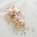 SWEETV Handmade Flower Bridal Hair Comb - Wedding Hair Accessory Clip - Buy Online on GoSupps.com