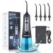 Cordless Water Dental Flosser Teeth Cleaner, INSMART Professional 300ML Tank DIY Mode USB Rechargeable Dental Oral Irrigator for Home and Travel, IPX7 Waterproof 4 Modes Irrigate for Oral Care