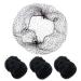 Pack of 100 hair nets invisible elastic hair net 20" for wig and hair fixation ladies' knot making black