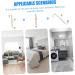 LABRIMP Storage Hooks 2pcs Hanger Creative Dual-Hook Holder Behind Over Hooks Back Coat Cabinet Door Storage Clothing - Buy Online on GoSupps.com