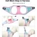 Doramio Step-In Dog Harness & Leash for Small Dogs | Reflective Breathable Anti-Train Safety Gear | XXS Pink & Blue Cat Dishes - Buy Online on GoSupps.com