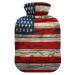 American flag wood heat bottle with cover heat bottles for pain relief heat bottle water bags water bags Heading bag for headaches 1l