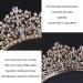 Didder Crystal Tiara - Gold Princess Crown for Women & Girls | Rhinestone Bridal Hair Accessories for Wedding, Prom & Parties - Buy Online on GoSupps.com