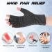 Buy Arthritis Compression Open-Fingertip Gloves - Warmth & Pain Relief for Men & Women | Anti-Slip Fingerless Typing Gloves for Carpal Tunnel & Tendonitis - Buy Online on GoSupps.com