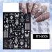 JMEOWIO 8 Sheets Christmas Nail Art Stickers 5D Self Adhesive Nail Art Decals Stereoscopic Embossed Snowflake Reindeer Snowman Santa Claus Pattern DIY Design Nail Decoration for Women Girls - Buy Online on GoSupps.com