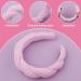 Spa Headband Soft Puffy Makeup Headband Wide Padded Headband Velvet Padded Headband Fashion Skincare Bubble Sponge Headbands Cute Women Girl Hair Accessories (Pink) - Buy Online on GoSupps.com