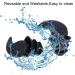 Buy Reusable Silicone Ear Plugs | Noise Reduction & Sound Blocking for Sleep Swimming Concerts - Comfortable & Durable (Black - Buy Online on GoSupps.com