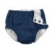 i play. by green sprouts Snap Reusable Swim Diaper | No other diaper necessary, UPF 50+ protection 3T Navy