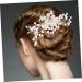 Angoily Bridal Comb Wedding Hair Comb Girls Accessories Beard Template for Men Silver Headpiece Bridal Headpiece Hair Combs for Wedding Tiara Hair Accessories Pearl Alloy Bride - Buy Online on GoSupps.com