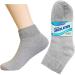 3 Pairs Diabetic Ankle Circulatory Socks Men's Health Support Grey Size 9-11 - Buy Online on GoSupps.com