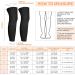 Kids Compression Leg Sleeves - Non-Slip UV Protection for Youth Basketball and Running - Black/White - Medium - Buy Online on GoSupps.com