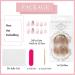 24Pcs Short Coffin French False Press On Nails with Rhinestones Gradient - Nude Pink Stick on Nails for Women - Removable Glue-on Acrylic Fake Nails - Buy Online on GoSupps.com