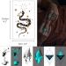 Glow in the Dark Blue Temporary Tattoos - 180+ Styles, 36 Sheets - Fake Body Tattoo Stickers for Adults, Luminous Party Favors - Men, Women, Nightclub, Pub - Buy Online on GoSupps.com