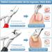 Professional Heavy Duty Toenail Clippers Kit for Thick or Ingrown Nails - Set of 8 | Stainless Steel Pedicure Tool for Elderly Red - Sharp Nail Cutter Set for Ingrown Toenail Treatment - Buy Online on GoSupps.com