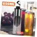Zerodeko Olive Oil Bottle Dispenser Glass Oil Bottle 4pcs Condiment Bottles Glass Seal Vinegar Condiment Dispenser Oil Dispenser Bottle 27.5X7CMx4pcs Silverx4pcs - Buy Online on GoSupps.com