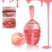 Hydrating Lip Oil Lip Gloss Plumping Lip Gloss Oil Long Lasting Nourishing Lip Glow Oil Non-Sticky Lip Care Products Gift for Women - 01 Peach Flavor