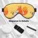 Sunflower Seeds & Foxes Adjustable Blackout Eye Mask - Unisex Sleep Mask for Travel Yoga Home & Office Naps - Buy Online on GoSupps.com