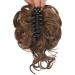 Claw Messy Bun Hairpiece Clip | Wavy Curly Chignon Updo | Synthetic Ponytail for Women and Girls - Buy Online on GoSupps.com