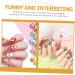 FOMIYES 1 Set Children's Nail Art Toys Nail Polish Kit Makeup for Kids Nails Diy Activity Kit Kids Nail Tip Fake Nails for Kids Children Nail Art Kit Plastic Accessories Toddler Flash - Buy Online on GoSupps.com